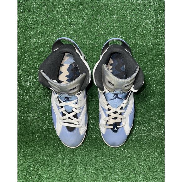 Nike Air Jordan 6 Retro University Blue UNC White Black Mens Size 9.5 CT8529-410 - Picture 7 of 11
